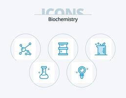Biochemie Blau Symbol Pack 5 Symbol Design. Biochemie. gefährlich. Biochemie. Chemie. Biochemie vektor