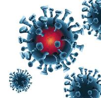 Hintergrund der Koronavirus-Pandemiepartikel
