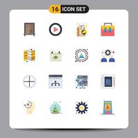 16 kreativ ikoner modern tecken och symboler av skriva ut flygblad handla broschyr material redigerbar packa av kreativ vektor design element