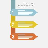 Timeline-Infografik-Vorlage mit Nummernbezeichnungen vektor