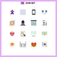 16 kreativ Symbole modern Zeichen und Symbole von Grab Marketing iPhone Fokus Tor editierbar Pack von kreativ Vektor Design Elemente