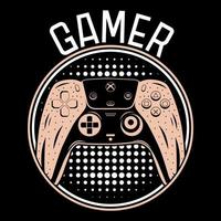 Gaming-T-Shirt-Design kostenlos, Gamer-T-Shirt kostenlos, Gamer-T-Shirts, Vintage-Gaming-T-Shirt-Design, Spielzitat und Spruch, Typografie-Gaming-T-Shirt, Gaming-Retro-Stil-Vektor-T-Shirt vektor