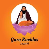Guru Ravidas Jayanti-Vektorillustration vektor