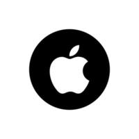 äpple logotyp vektor, äpple ikon fri vektor