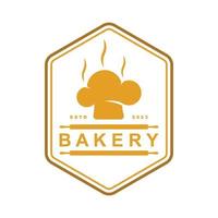 Bäckerei-Logo-Vorlage-Vektor-Illustration vektor