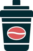 Einweg Kaffee Tasse Vektor Symbol