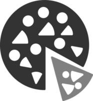 Pizza-Vektor-Symbol vektor