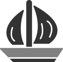 Segelboot-Vektorsymbol vektor