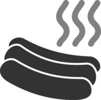 Hot-Dog-Vektor-Symbol vektor