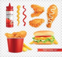 Fast-Food-Icon-Set vektor