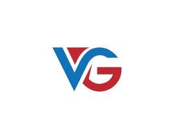 vg Logo Design Symbol kreativ Vektor Vorlage.