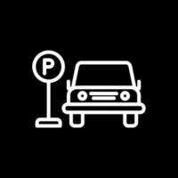 Parkplatz-Vektor-Icon-Design vektor