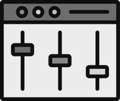 DJ-Mixer-Vektorsymbol vektor