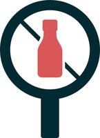 kein Alkoholvektorsymbol vektor