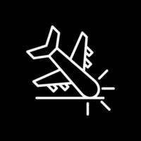 flygplan krascha vektor ikon design