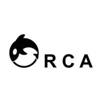 Mörder Wal Orca Logo Vektor Illustration