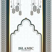 elegant guld dekoration islamic bakgrund vektor