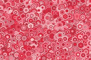 mönster med geometrisk element i röd toner abstrakt lutning bakgrund vektor