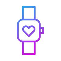 Uhr Symbol Gradient lila Stil Valentinstag Illustration Vektor Element und Symbol perfekt.