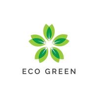 ein Öko Grün modern Logo Design vektor