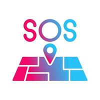 SOS-Vektorsymbol vektor