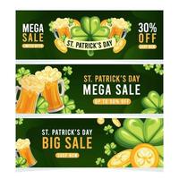 st. patrick's day promotion banner collection