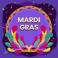 mardi gras mask bakgrund vektor