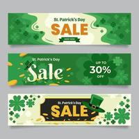 Saint Patrick Sale Banner vektor