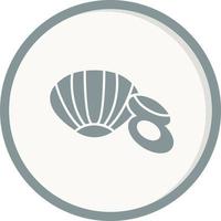 Symbol für Muschelvektor vektor