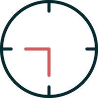 Wanduhr-Vektorsymbol vektor