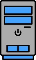CPU-Tower-Vektorsymbol vektor