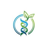 DNA Wendel wissenschaftlich Labor Vektor Logo Design Vorlage Vektor