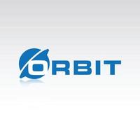 Technologie-Orbit-Web-Ringe-Logo-Design. Vektor-Kreis-Ring-Logo-Design vektor