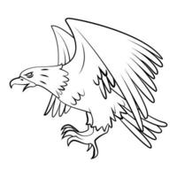 Adler Symbol Illustration auf Weiß Hintergrund vektor