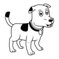 wenig Hund Illustration auf Weiß Hintergrund vektor
