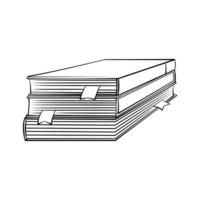 bok symbol illustration på vit bakgrund vektor