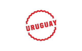 uruguay stämpel sudd med grunge stil på vit bakgrund vektor