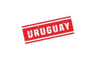 Uruguay Briefmarke Gummi mit Grunge Stil auf Weiß Hintergrund vektor