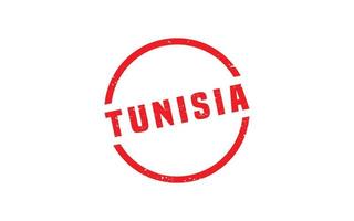 tunisien stämpel sudd med grunge stil på vit bakgrund vektor