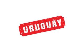 Uruguay Briefmarke Gummi mit Grunge Stil auf Weiß Hintergrund vektor