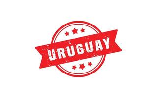 Uruguay Briefmarke Gummi mit Grunge Stil auf Weiß Hintergrund vektor