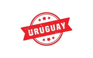 uruguay stämpel sudd med grunge stil på vit bakgrund vektor