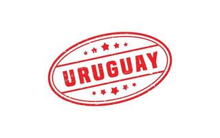 uruguay stämpel sudd med grunge stil på vit bakgrund vektor