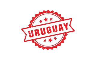 Uruguay Briefmarke Gummi mit Grunge Stil auf Weiß Hintergrund vektor