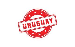 uruguay stämpel sudd med grunge stil på vit bakgrund vektor