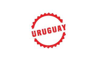 Uruguay Briefmarke Gummi mit Grunge Stil auf Weiß Hintergrund vektor