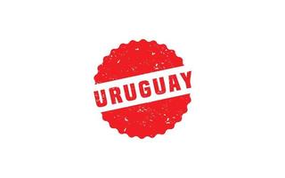 Uruguay Briefmarke Gummi mit Grunge Stil auf Weiß Hintergrund vektor