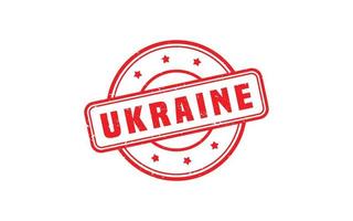 Ukraine-Stempel mit Grunge-Stil auf weißem Hintergrund vektor