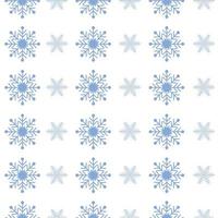 Winter nahtlos Muster mit das Bild von Schneeflocken von verschiedene Formen. Weihnachten Muster mit Schneeflocken. Weihnachten Muster zum das Prinz, auf ein Weiß Hintergrund vektor
