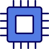 Mikrochip-Vektorsymbol vektor